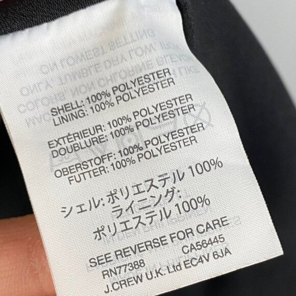 J. Crew Black Midi Wrap Dress - Picture 5 of 9